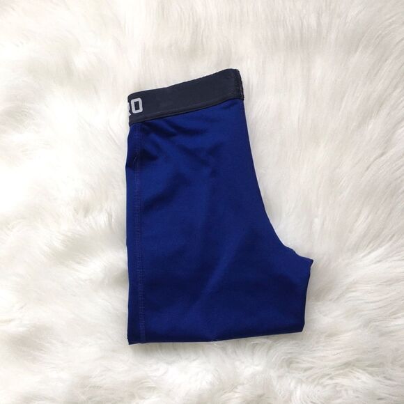 🔃Nike Pro Logo Blue Capris - Picture 3 of 8